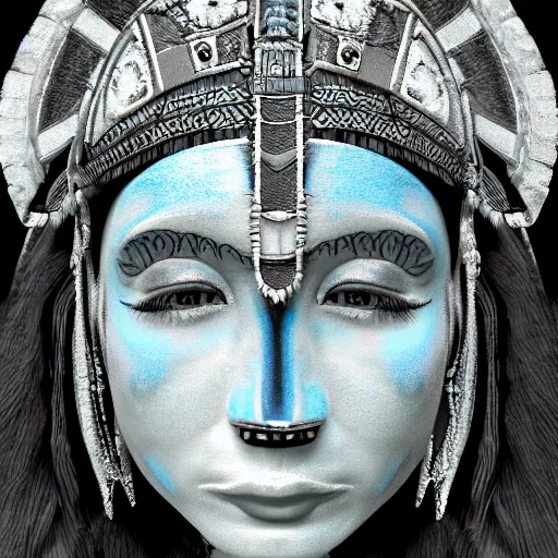 Image similar to mayan priestess, digital painting, 8 k, sharp focus, realistic