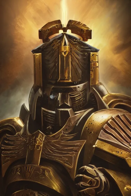 Image similar to armor portrait heros warhammer 4 0 k horus heresy fanart - the primarchs emperor by johannes helgeson animated with vfx concept artist & illustrator global illumination ray tracing hdr fanart arstation zbrush central hardmesh 8 k octane renderer comics stylized