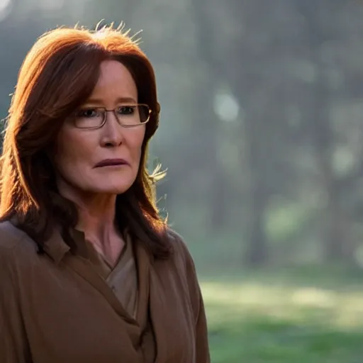 Prompt: mary mcdonnell as catlyn stark golden hour cinematic