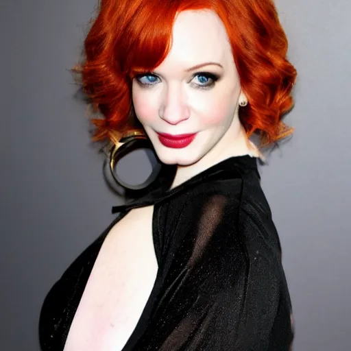 Image similar to photo of a gorgeous christina hendricks, realistic, professionally, professionally color graded, full body shot, body suit, sharp focus, 8 k high definition, insanely detailed, intricate, elegant, licking lollipop