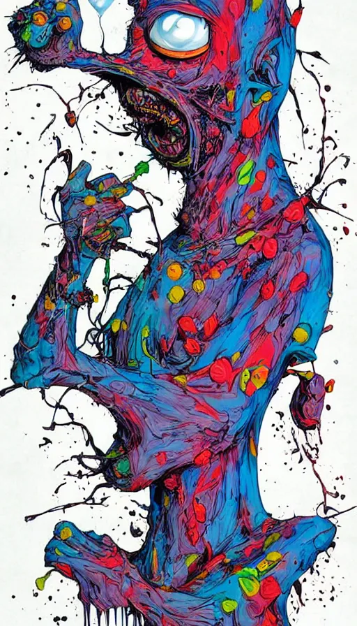 Image similar to techno artwork, by alex pardee