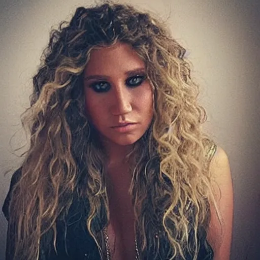 Prompt: “ kesha looking sad ”