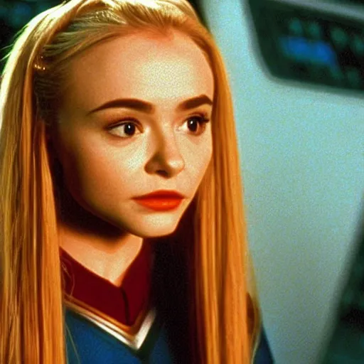 Image similar to sabrina carpenter in the movie star trek : first contact ( 1 9 9 6 )