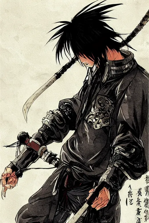 Swordsman Sayaka Kanamori by セキレイ | Samurai poses, Character design,  Character art