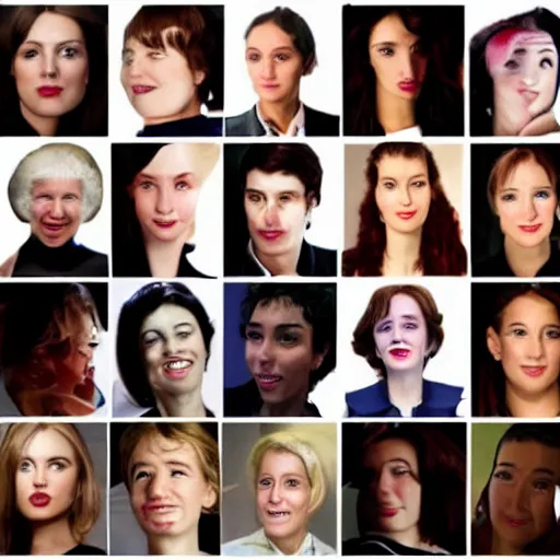 Image similar to face of french women and men