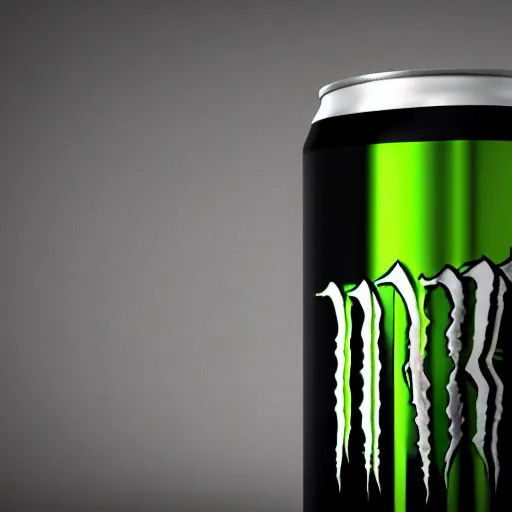 Image similar to new design aluminum can monster energy, photorealism, 4k, octane render, ultra quality