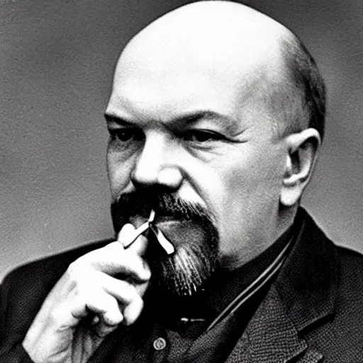 Image similar to lenin smokes french fries