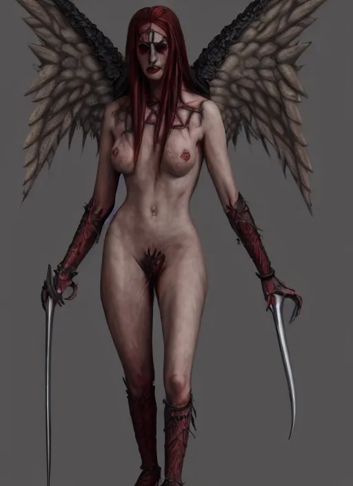 Image similar to azazello is one of the demonic and mystical characters in the work, a negative character in biblical stories, a fallen angel who opposed the will of god. trending on artstation, 8 k