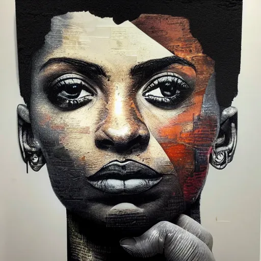 Image similar to by sandra chevrier chestnut, slate grey hyperdetailed. a installation art of a handsome 2 1 savage seated at a window, looking out at the viewer with a serene expression on his face. the light from the window illuminates her features & creates a warm, inviting atmosphere. the essence of beauty & tranquility.