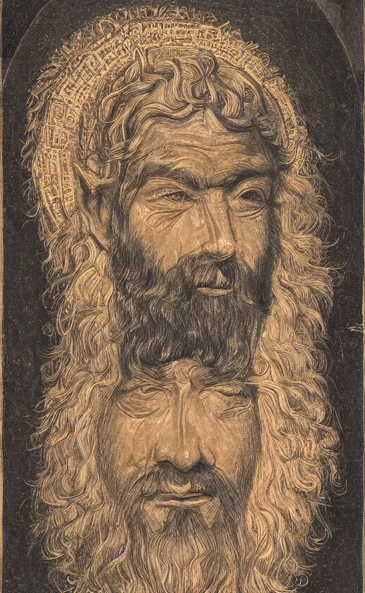 Image similar to a detailed portrait of the god of knowledge