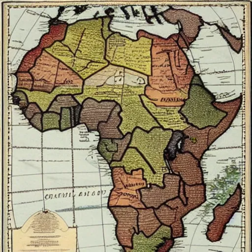 Image similar to first map of Africa