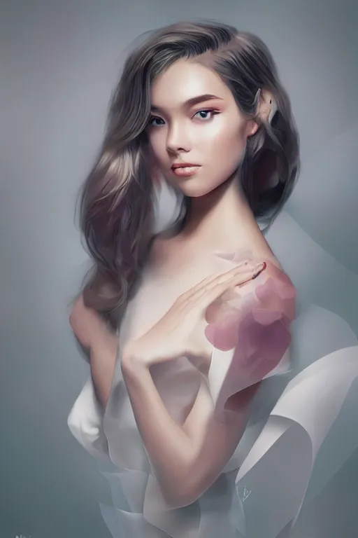 Image similar to The most elegant person in the world, digital art by Artgerm and beeple and WLOP