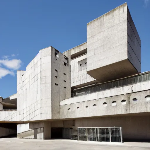 Image similar to brutalist city hall