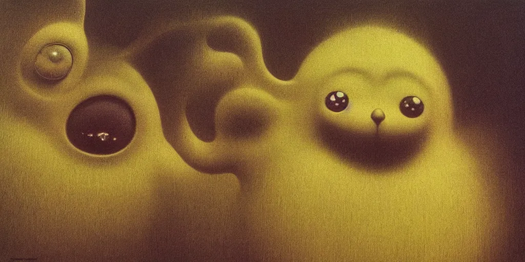 Prompt: furby, zdzisław beksinski