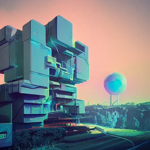 Image similar to Artwork by Beeple