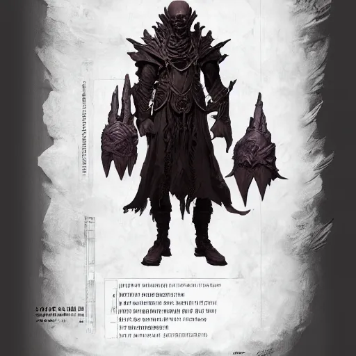 Image similar to arch lich design, character sheet, Moebius, Greg Rutkowski, Zabrocki, Karlkka, Jayison Devadas, Phuoc Quan, trending on Artstation, 8K, ultra wide angle, zenith view, pincushion lens effect.