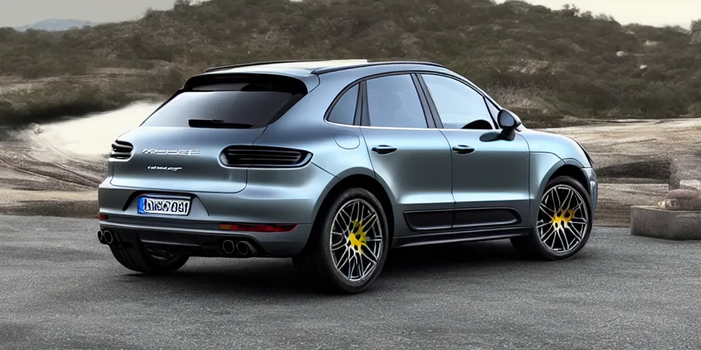 Image similar to “2022 Porsche Macan Minivan, ultra realistic, 8k”