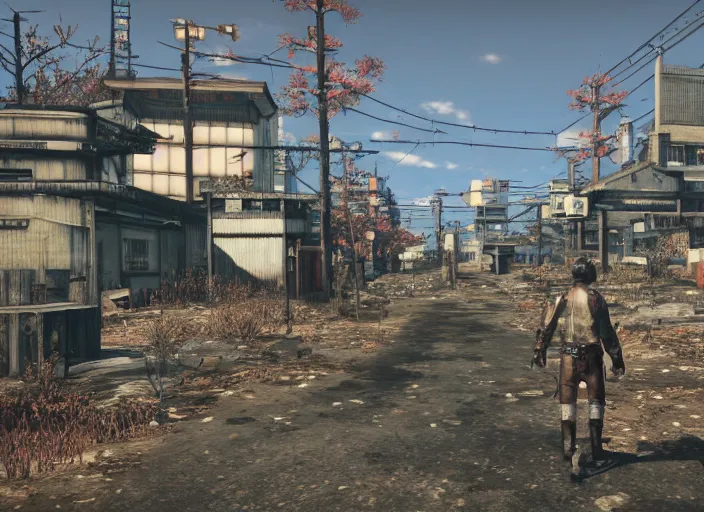 Prompt: japan in fallout 4