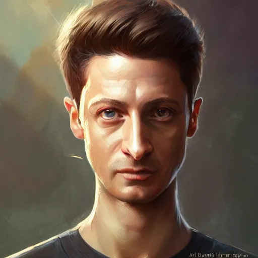 Image similar to zelenskyy, portrait, highly detailed, full body, digital painting, trending on artstation, concept art, sharp focus, illustration, art by artgerm and greg rutkowski and magali villeneuve