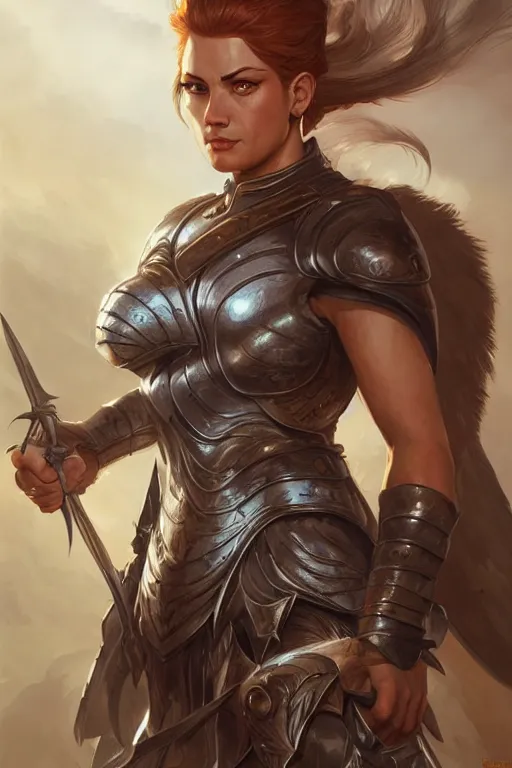 Image similar to amazon valkyrie athena, d & d, fantasy, portrait, highly detailed, headshot, digital painting, trending on artstation, concept art, sharp focus, illustration, art by artgerm and greg rutkowski and magali villeneuve