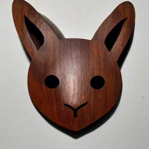 Image similar to rabbit cult wooden mask