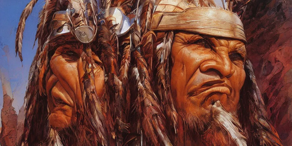 Image similar to of Native American Chief by Peter Andrew Jones and Peter Gric