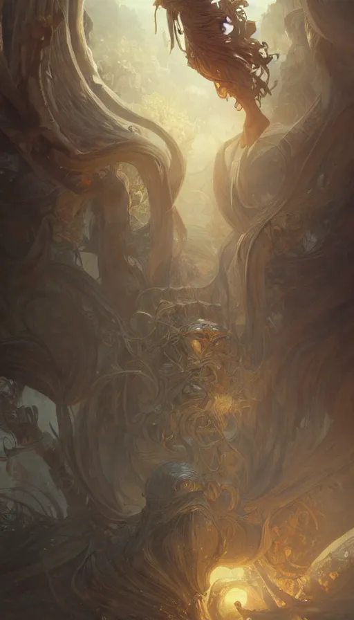 Image similar to giants in the realm of men, fibonacci, sweat drops, insane, intricate, highly detailed, digital painting, artstation, concept art, smooth, sharp focus, illustration, Unreal Engine 5, 8K, art by artgerm and greg rutkowski and alphonse mucha