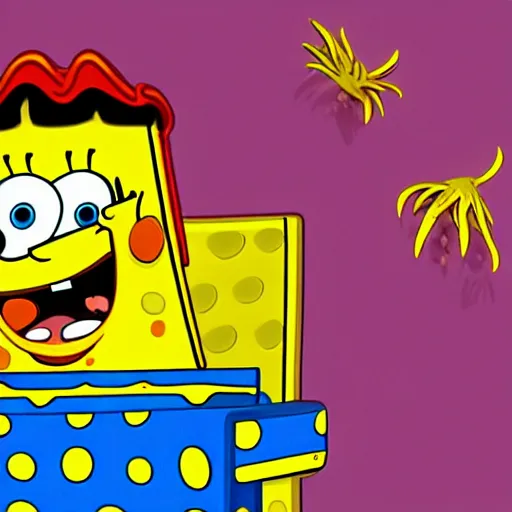 Prompt: quandale dingle as SpongeBob, high quality, animation style, high definition, art station, 8K