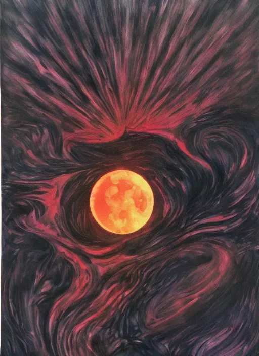 Prompt: the eclipse berserk, fine art