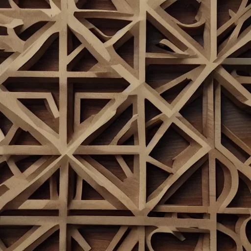 Image similar to layered lasercut wood