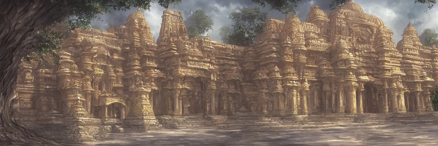 Image similar to indian architecture, fantasy art, digitalpainting, smooth