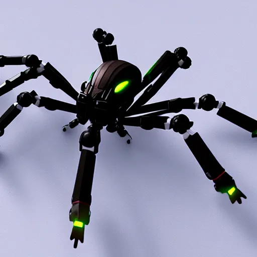 Prompt: mech spider robot, ultra realistic, rendered in unreal engine 5