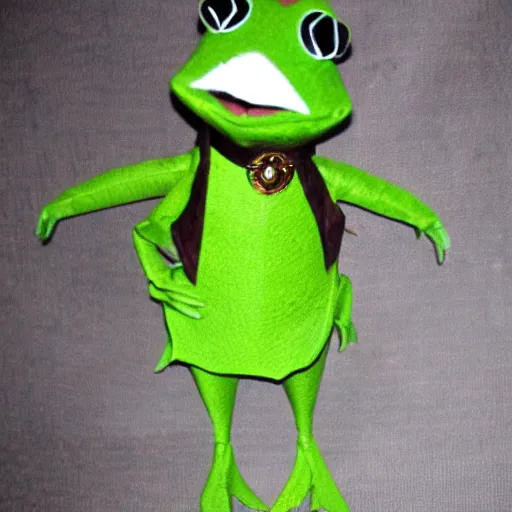 Prompt: steampunk kermit