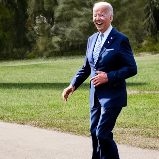 Image similar to joe biden, levitation photography