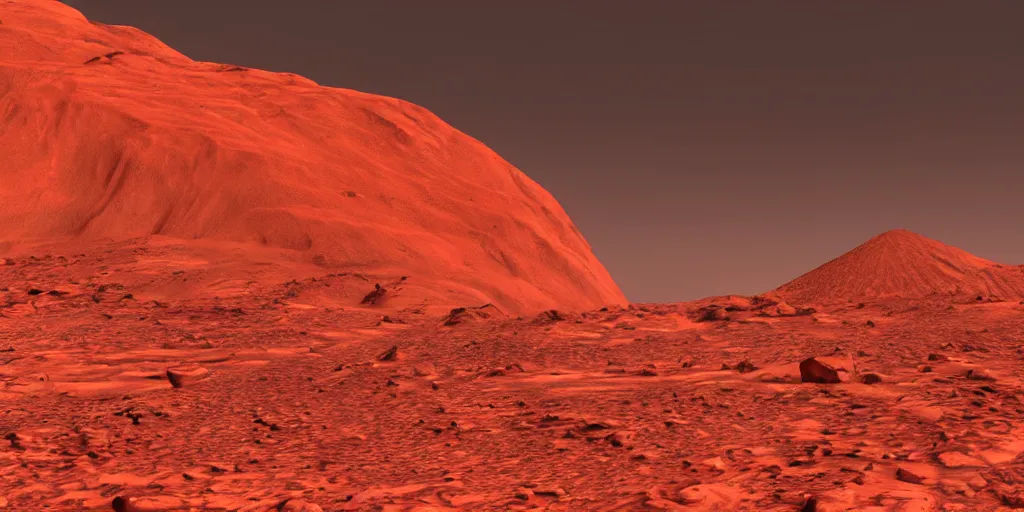 Image similar to busts of queens and empresses carved into a red mountain range on mars, sci - fi, landscape, fantasy