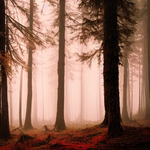 Prompt: forest in the morning light, by Elsa Bleda