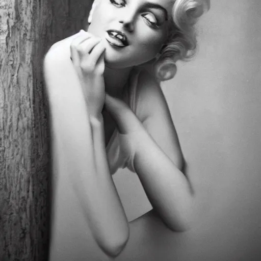 Prompt: a portrait photo that looks like a mix of ana de armas and Marilyn Monroe. C 14.0