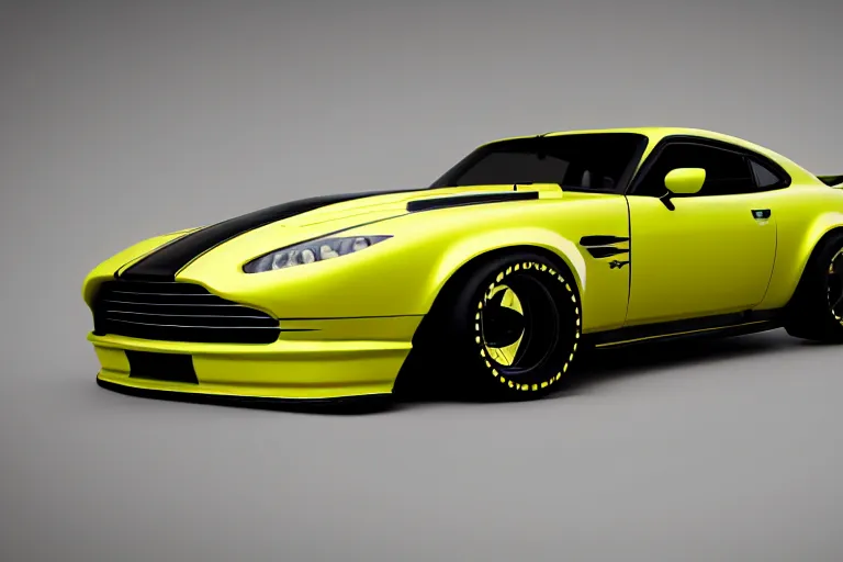 a-muscle-car-based-on-nissan-aston-martin-and-chevy-stable-diffusion