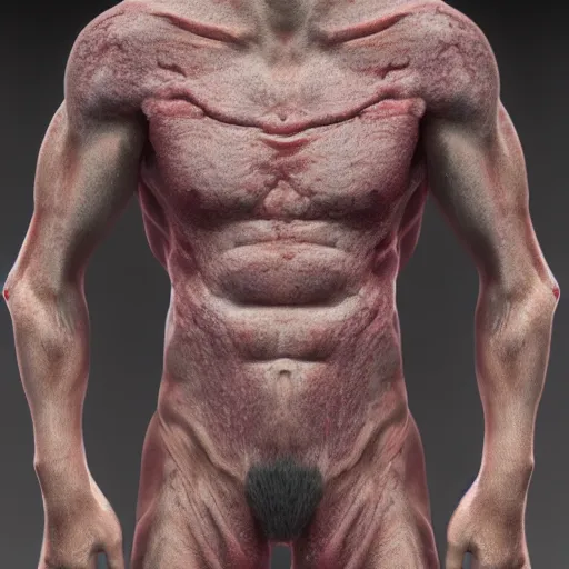 Prompt: flesh texture, highly photographic render, 4K, super detailed