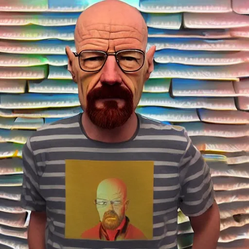 Image similar to walter white made of candy