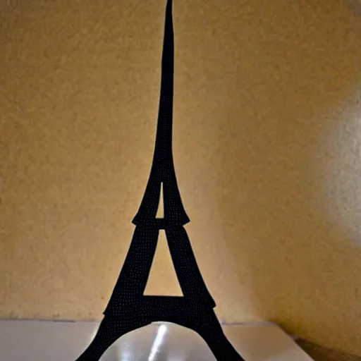 Image similar to Eiffel tower made of wood