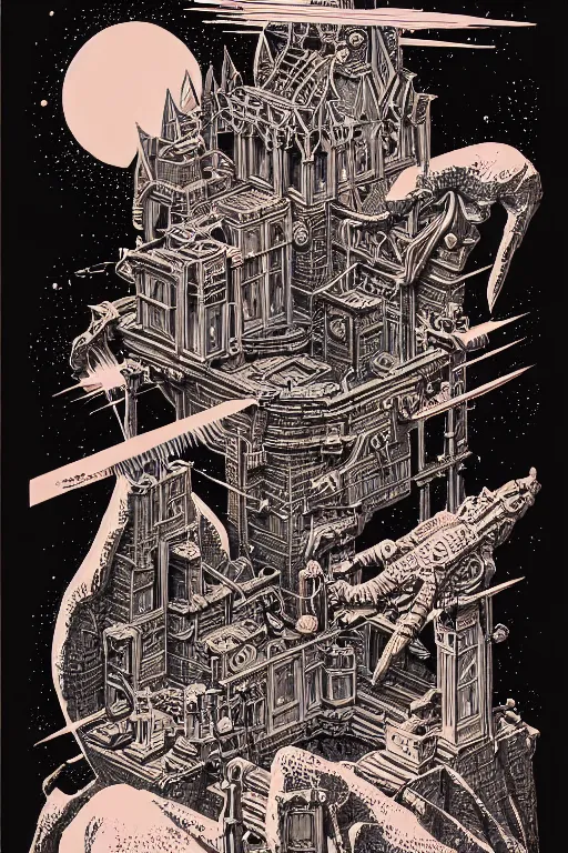 Image similar to ancient wizards laboratory, high details, intricately detailed, by vincent di fate, inking, 3 color screen print, masterpiece, trending on artstation,, sharp, details, hyper - detailed, hd, 4 k, 8 k