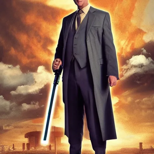 Image similar to saul goodman as a jedi knight