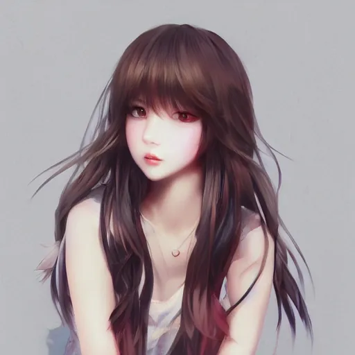 Image similar to cute girl art drawn full HD 4K highest quality realistic beautiful gorgeous natural artstyle by WLOP, Guweiz, Aztodio, Nixeu, Taejune Kim, yan gisuka, JeonSeok Lee, artgerm, Ross draws, zeronis, Chengwei Pan on artstation