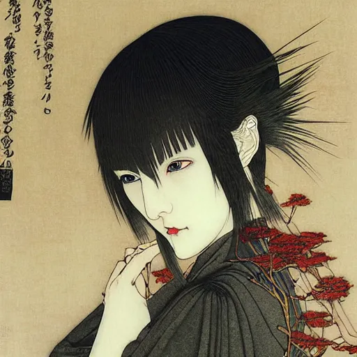 Image similar to prompt : portrait of muse soft light painted by takato yamamoto, inspired by ghost in shell anime, smooth face feature, intricate oil painting, high detail, sharp high detail, manga and anime