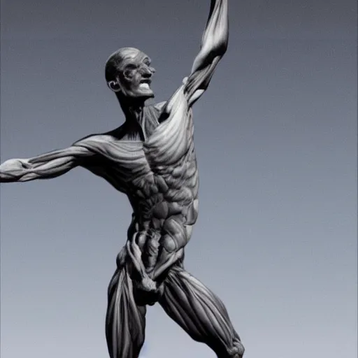 a bird, Gor, a human body, two strong arms hyper | Stable Diffusion ...