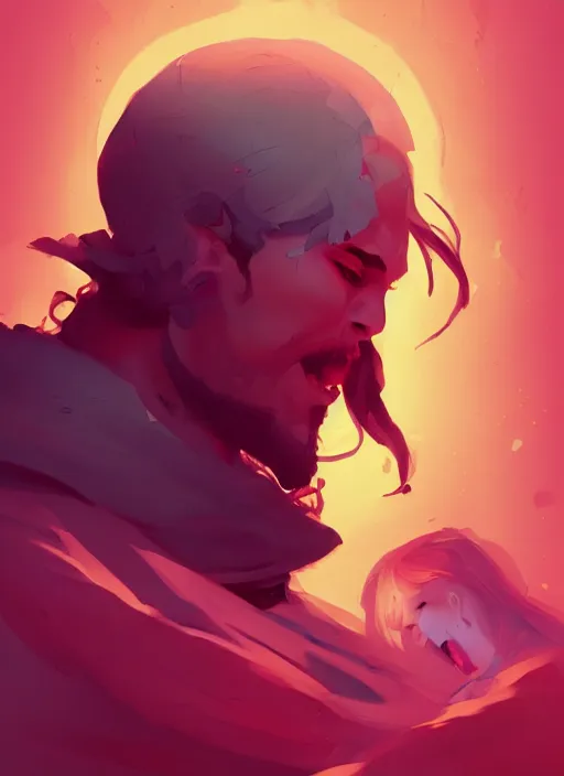 Prompt: a king getting beheaded, in the style of artgerm, charlie bowater, atey ghailan and mike mignola, vibrant colors and hard shadows and strong rim light, comic cover art, plain background, trending on artstation