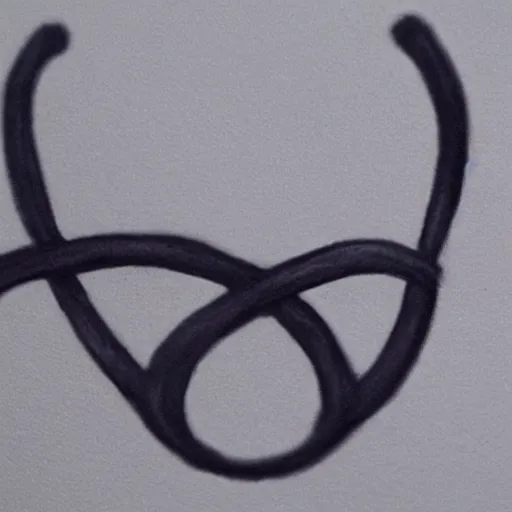 Prompt: infinity symbol like a cat