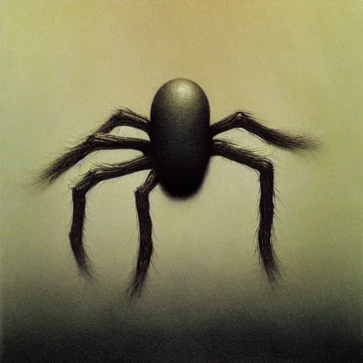 Prompt: inside the Spider body by zdzisław beksiński