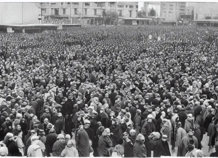 Prompt: huge crowd of thin people connected to a large single person via catheters by Aleksandr Deyneka and Andrei Popov,